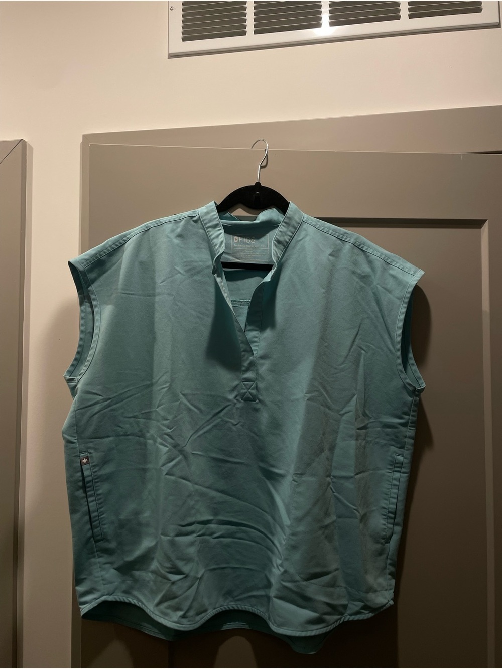 Figs Rafaela Scrub Top - Seaglass